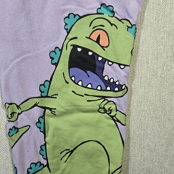 Rugrats Jogger Pants Woman XXL Purple Graphics Pull On Pockets Y2K - Picture 13 of 15